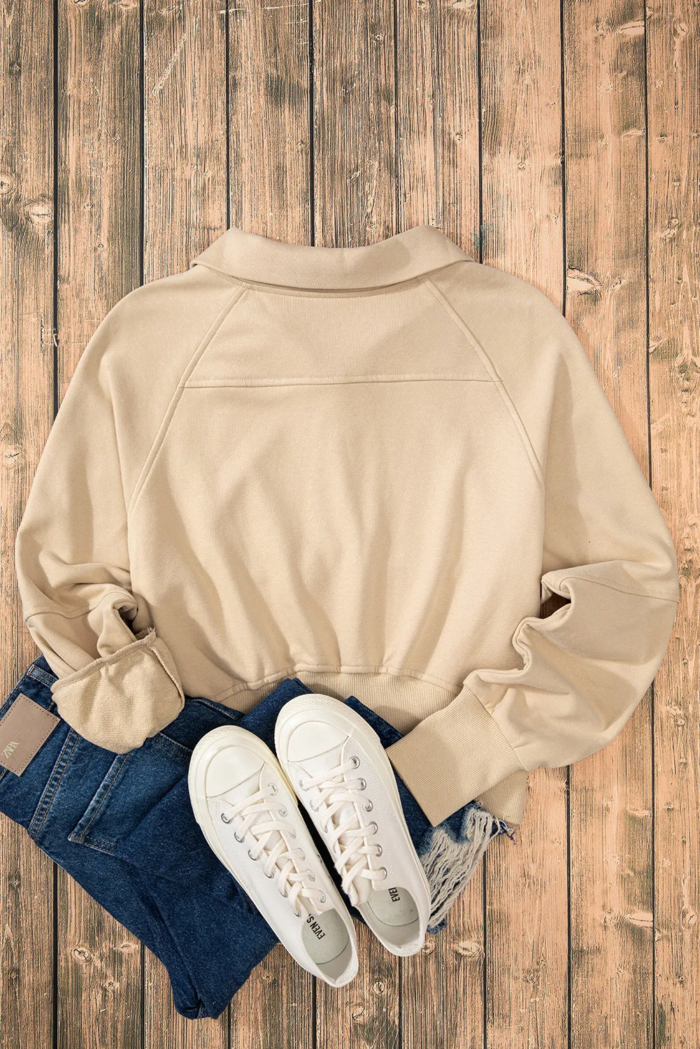 Half Zip Long Sleeve Sweatshirt, image 10