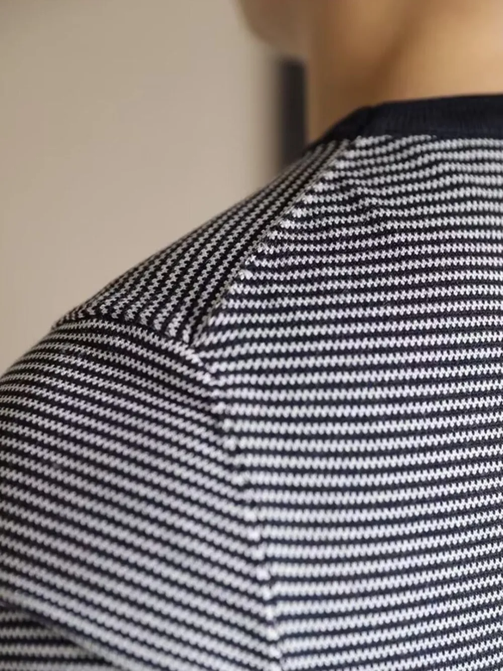Men's Full Size Classic Striped Contrast Trim T-Shirt Plus Size, image 6