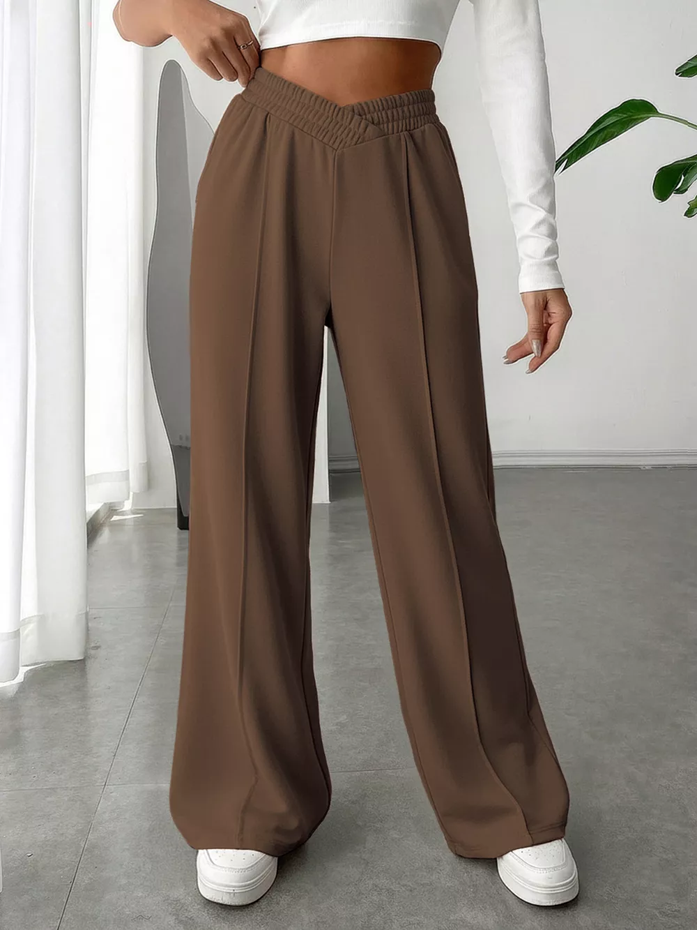 Wide Leg High Waist Pants, image 9