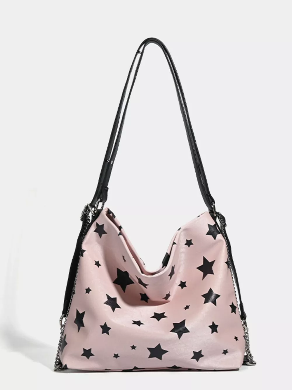 Star Print Chain Shoulder Bag