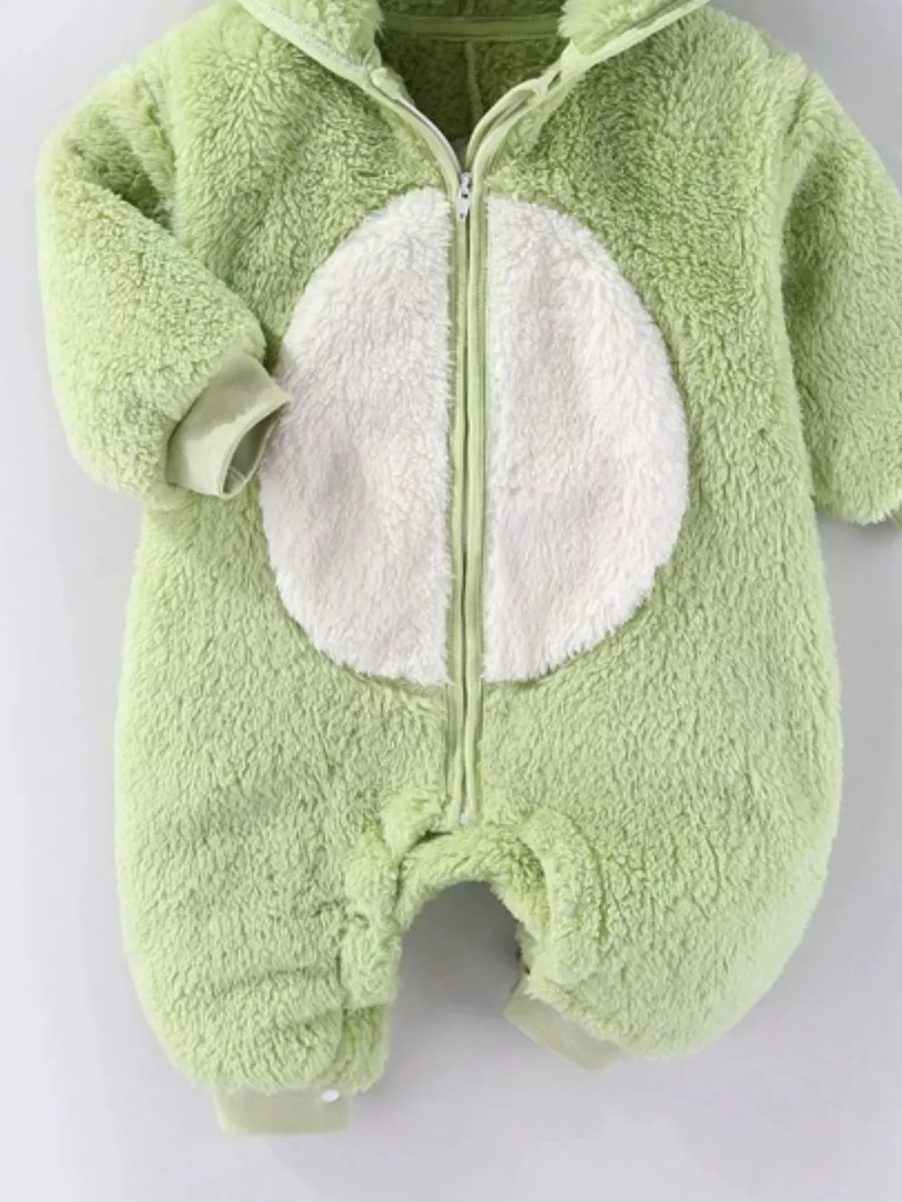 Children's Animal Plush Hooded One-Piece Jumpsuit, image 3