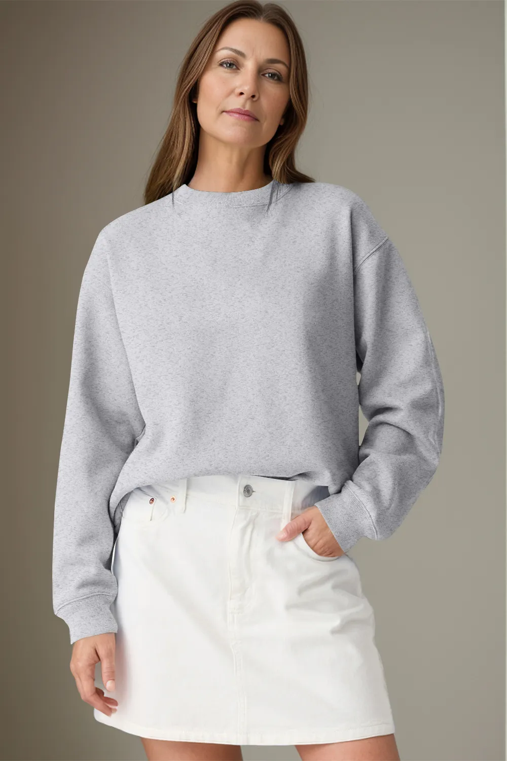 Round Neck Long Sleeve Sweatshirt, image 9