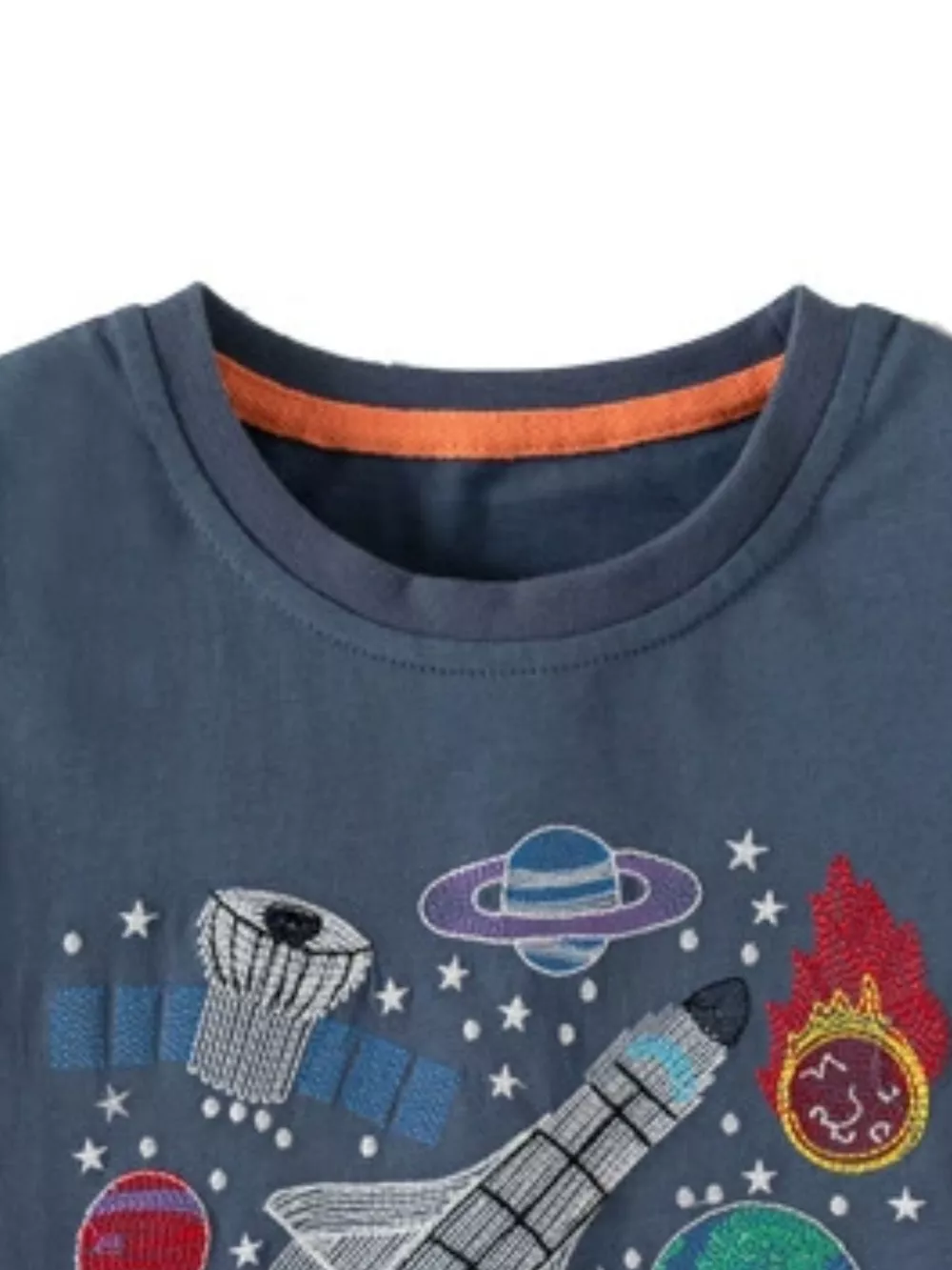 Children's Space Adventure Round Neck T-Shirt, image 3