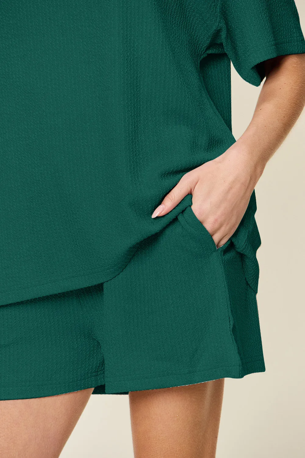 Basic style Round Neck Solid Set, image 6