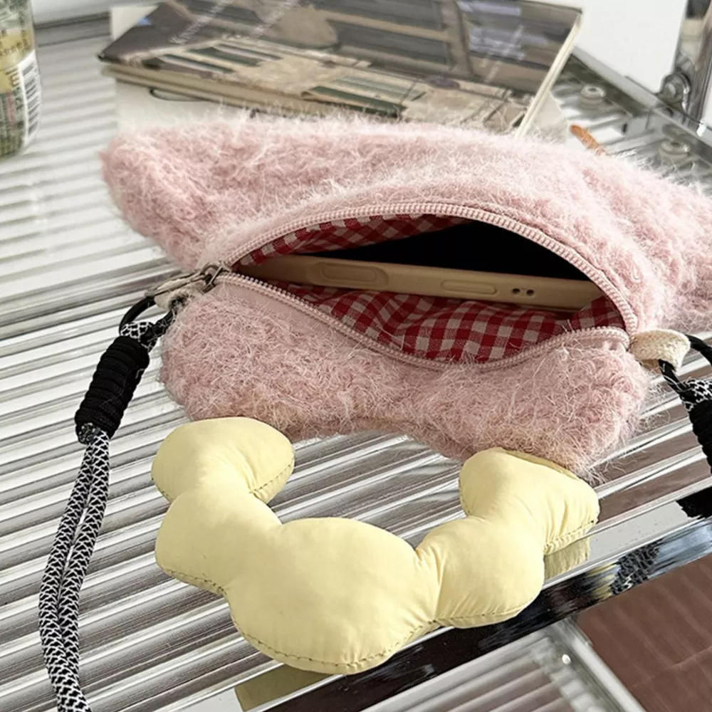 Cartoon Plush Crossbody Bag, image 4