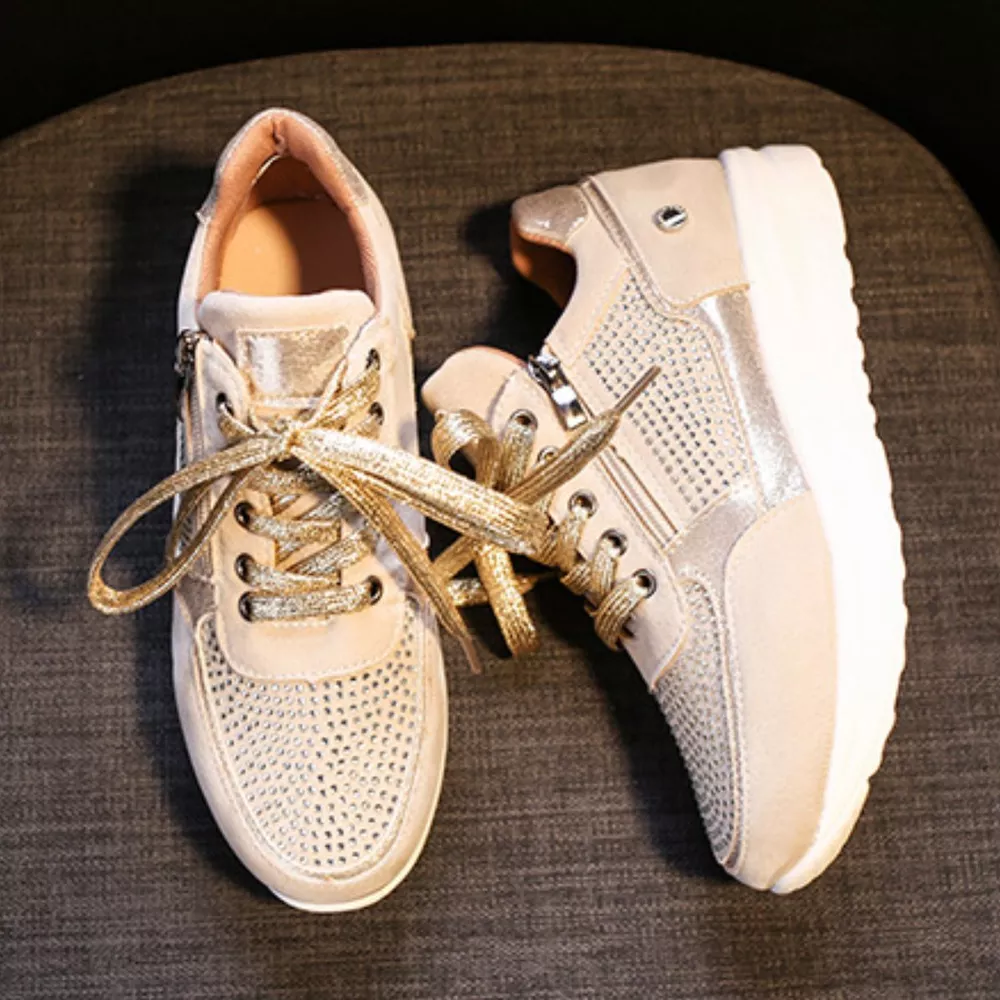Lace Up Round Toe Sneakers, image 12