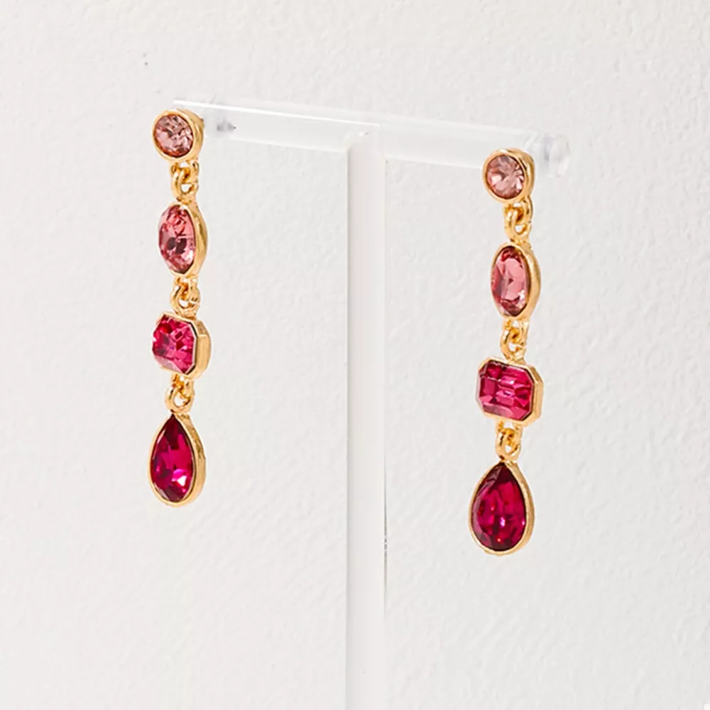 18K Gold-Plated Drop Earrings, image 3