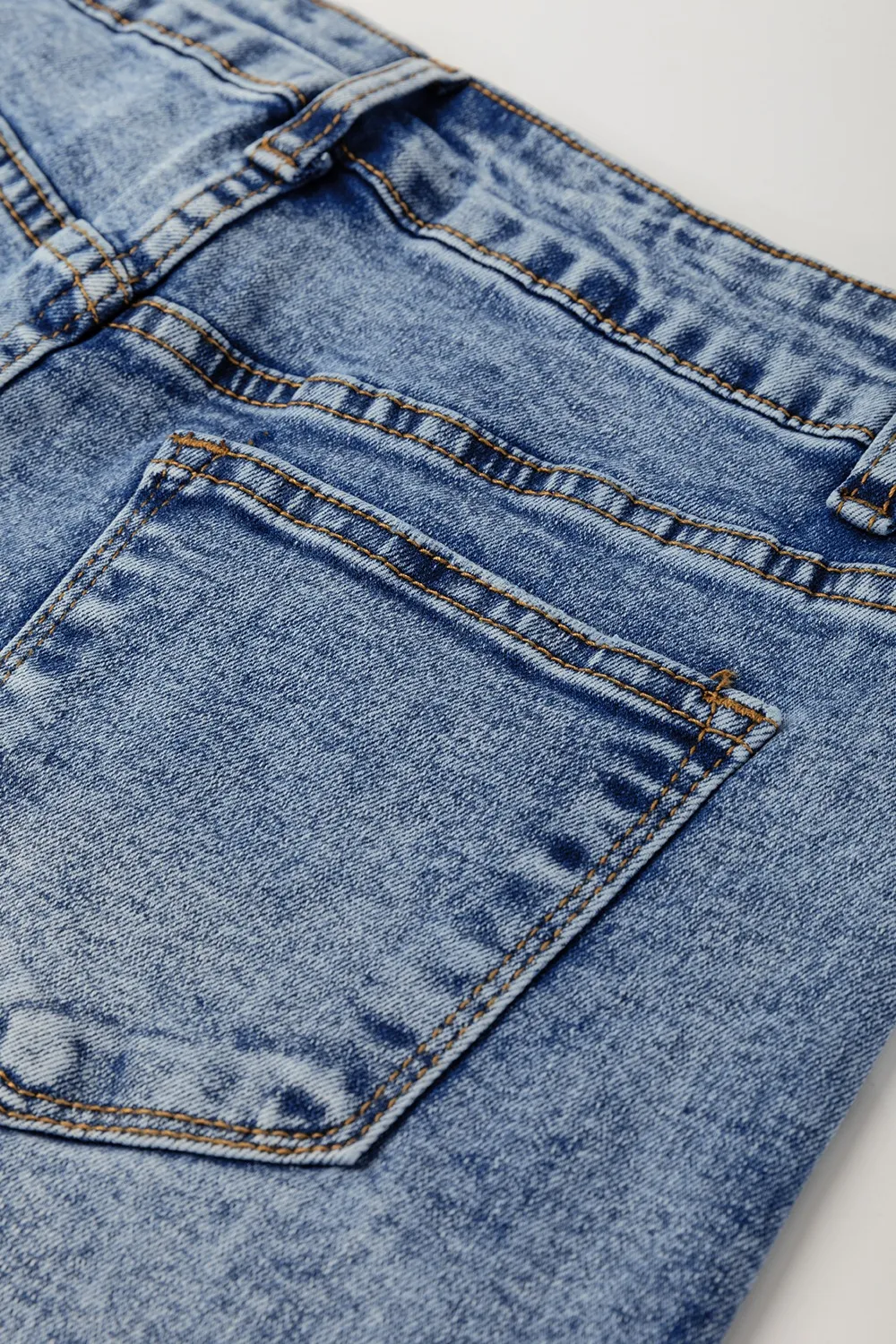 High-Waisted Wide-Leg Cuffed Jeans, image 4