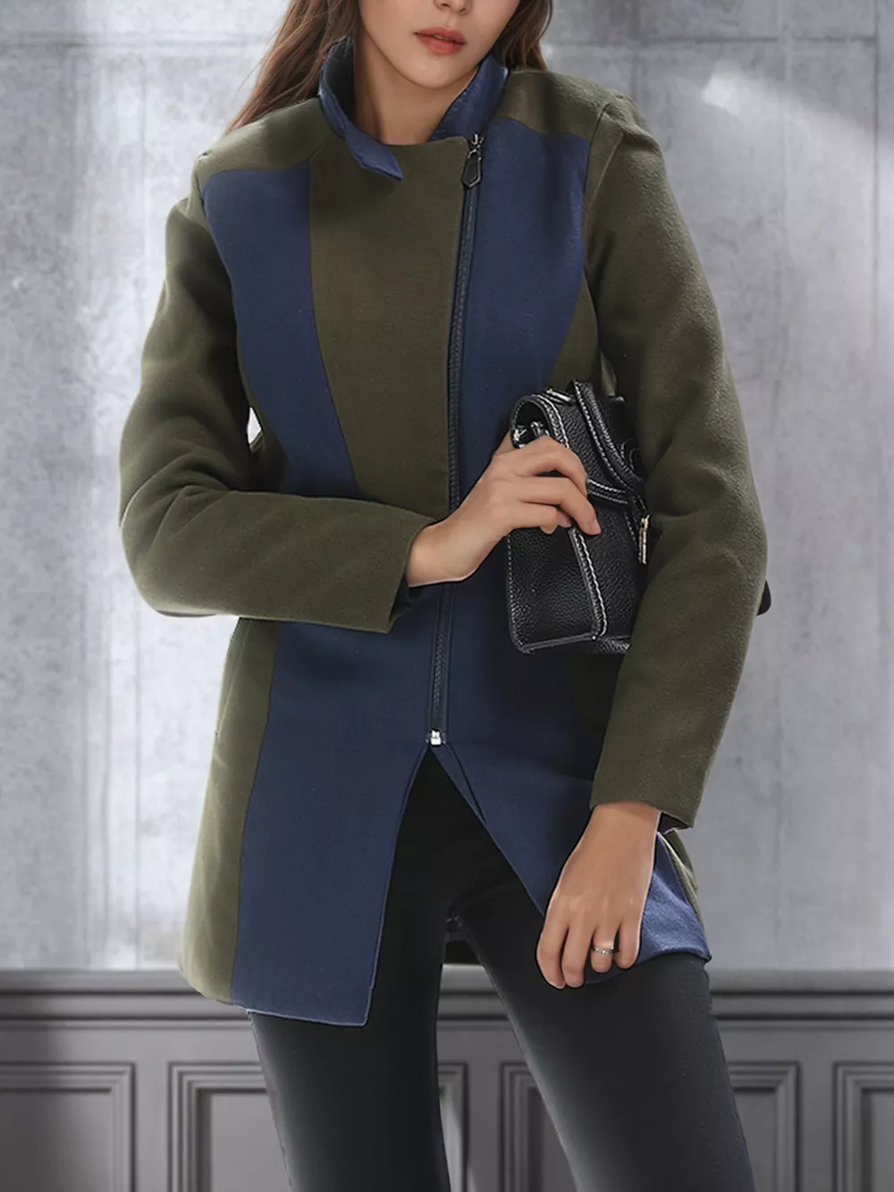 Color Block Zip Up Outerwear, image 5