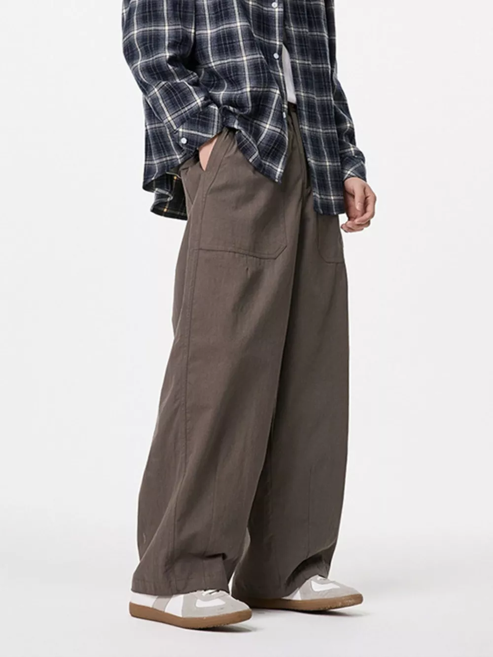 Men's Wide Leg Cargo Pants, image 8