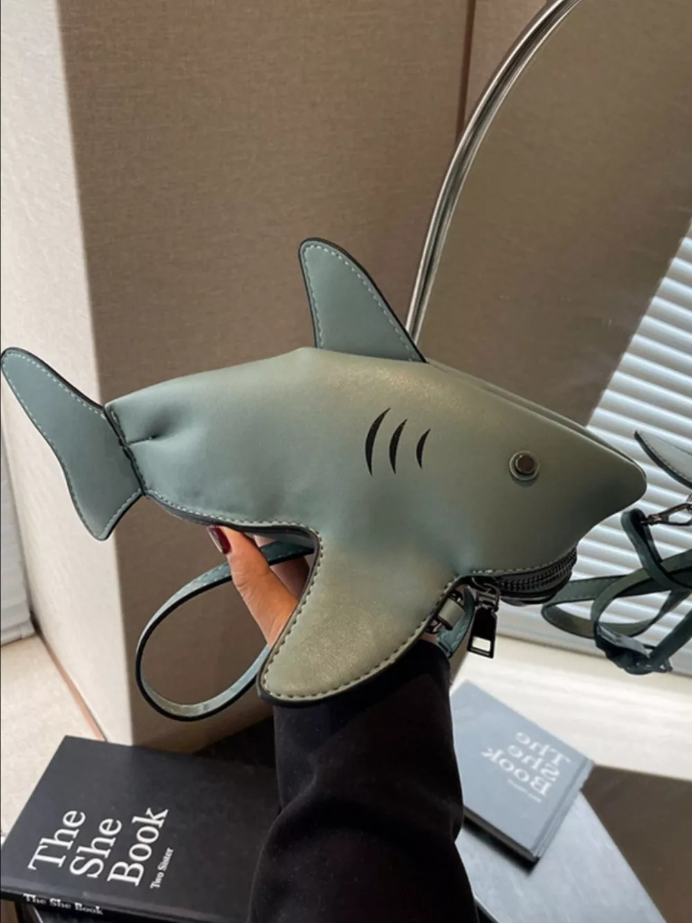 Shark Design Crossbody Bag, image 2