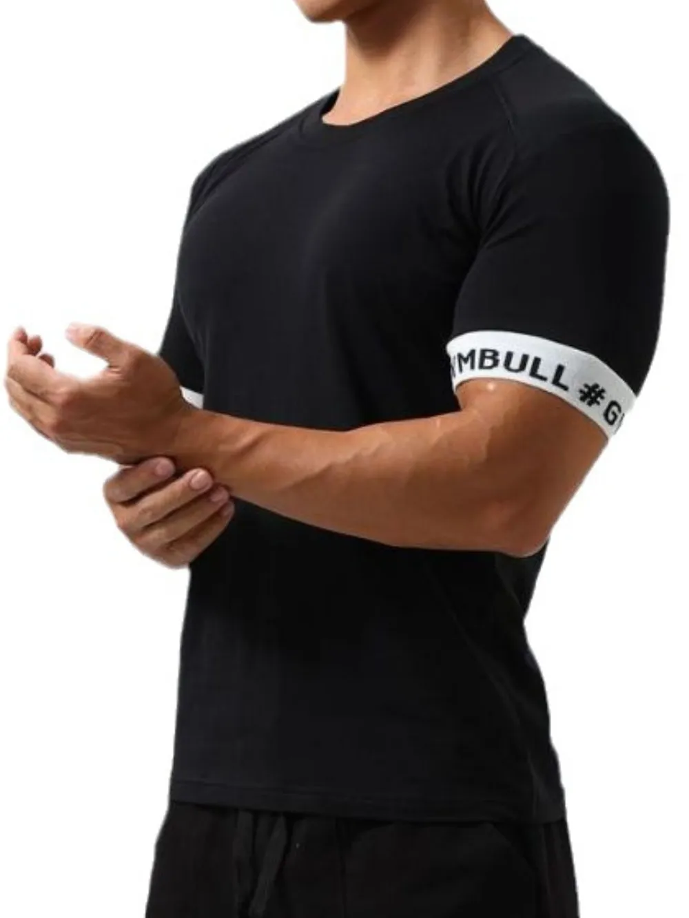 Men's Round Neck Contrast Short Sleeve T-Shirt, image 6