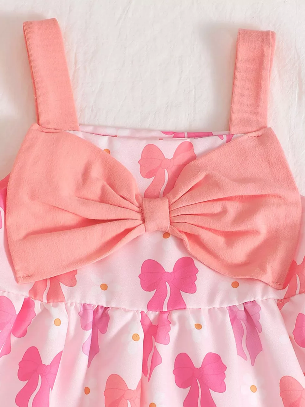 Children's Bow Front Printed Dress, image 15