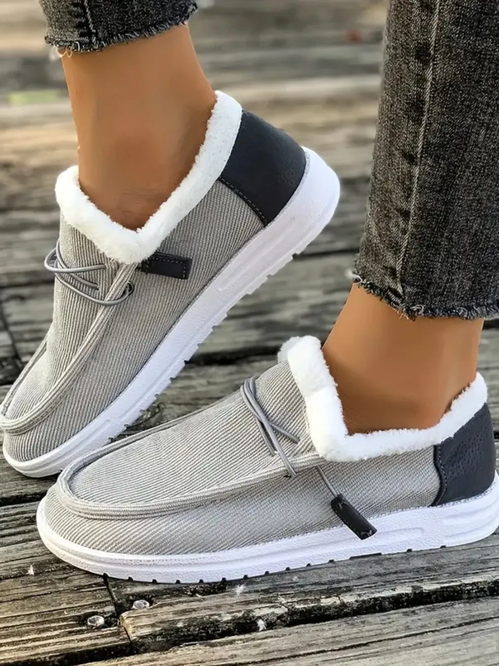 Fluff Round Toe Flat Slip-Ons, image 6