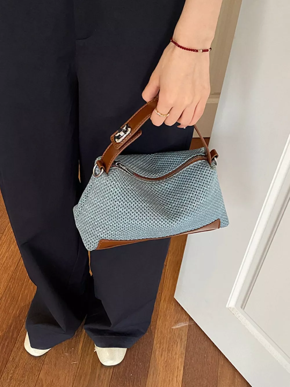 Woven Texture Crossbody Bag, image 3