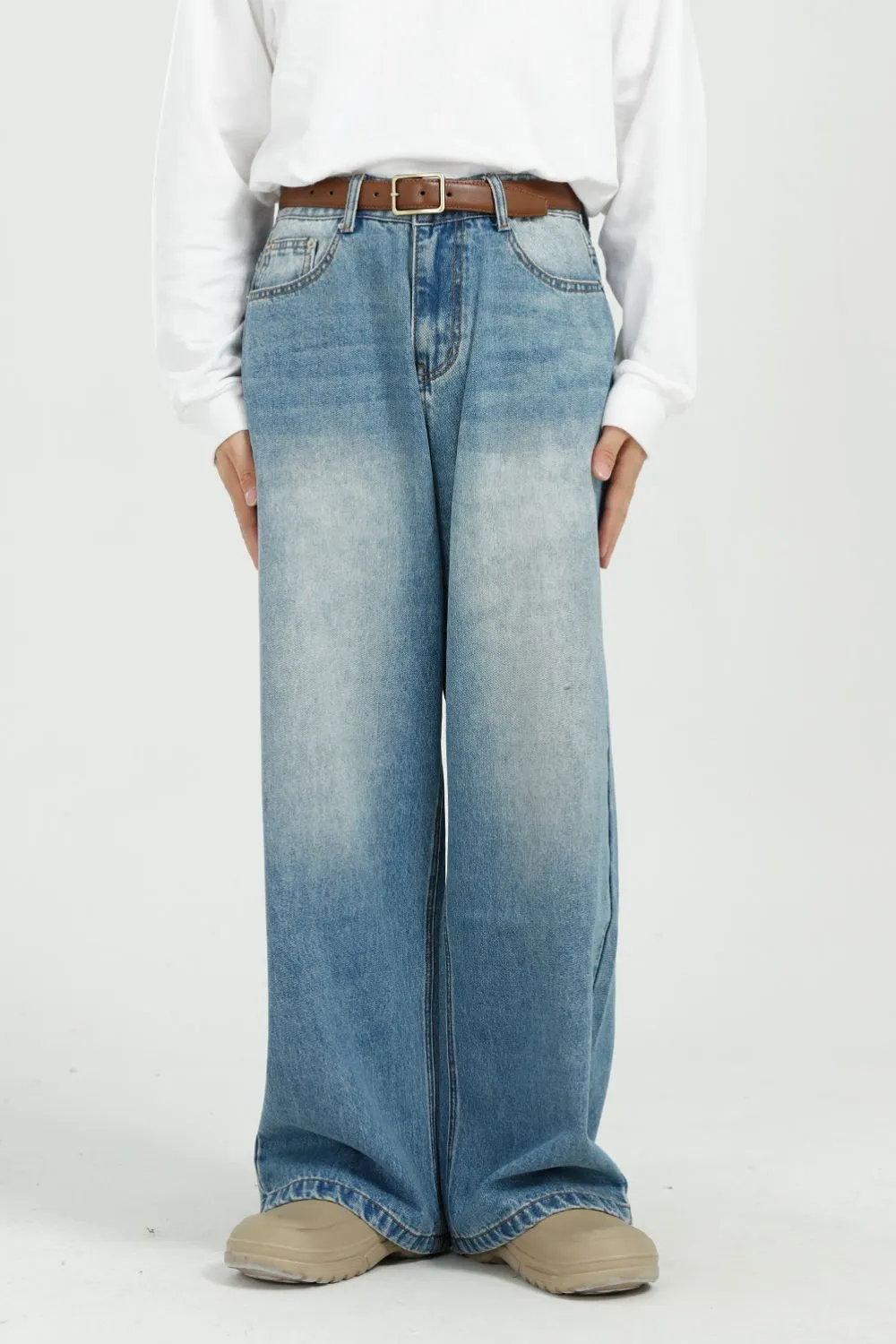 Wide Leg Jeans with Pockets, image 2