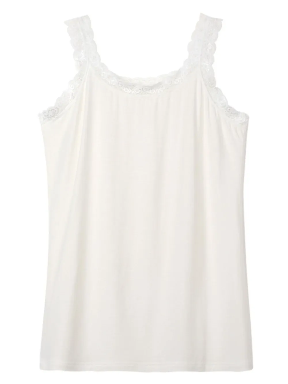 Lace Trim Scoop Neck Cami, image 5