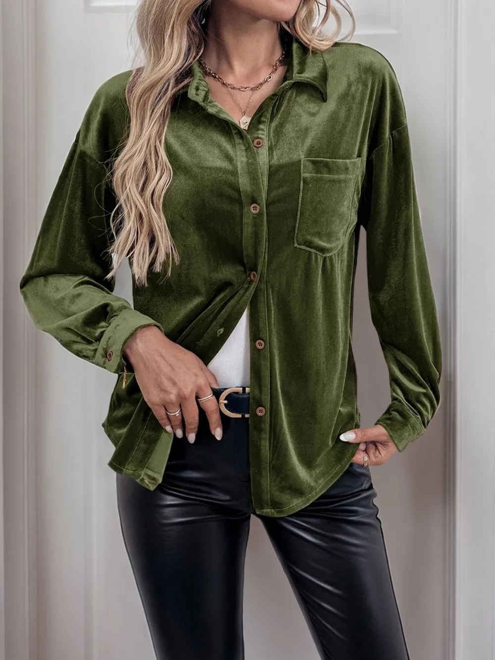 Button Up Long Sleeve Shirt, image 5