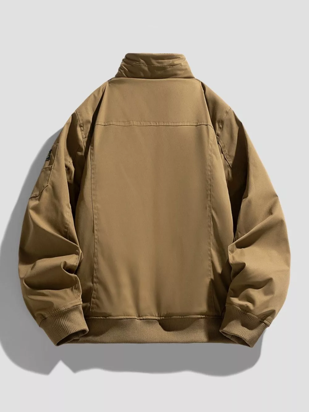 Men's Plus Size Zip Up Long Sleeve Jacket, image 6