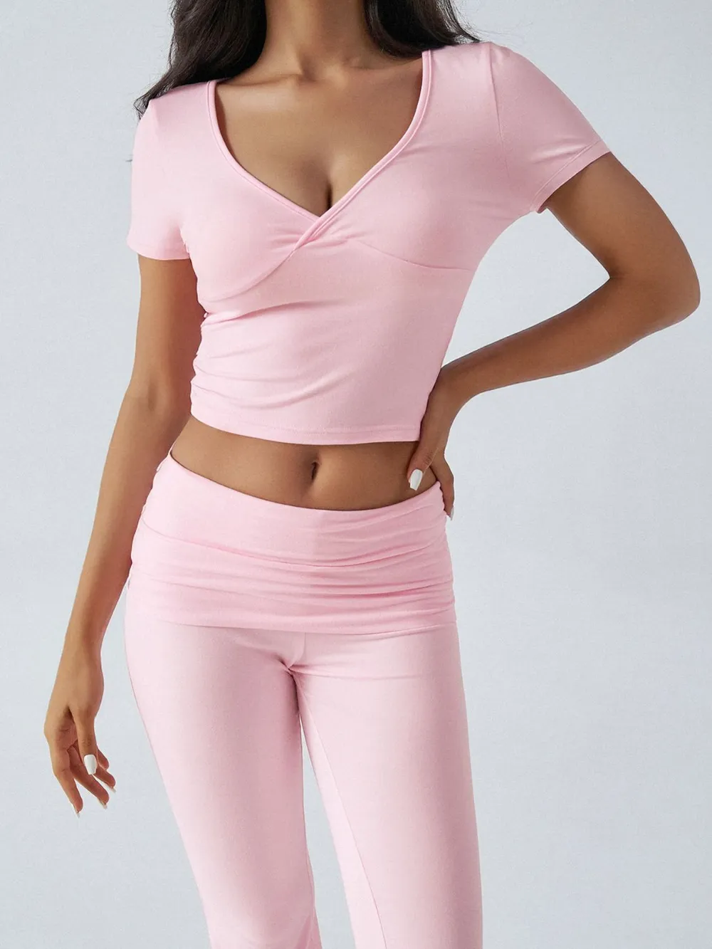 Short Sleeve Top and Bootcut Legging Set, image 8