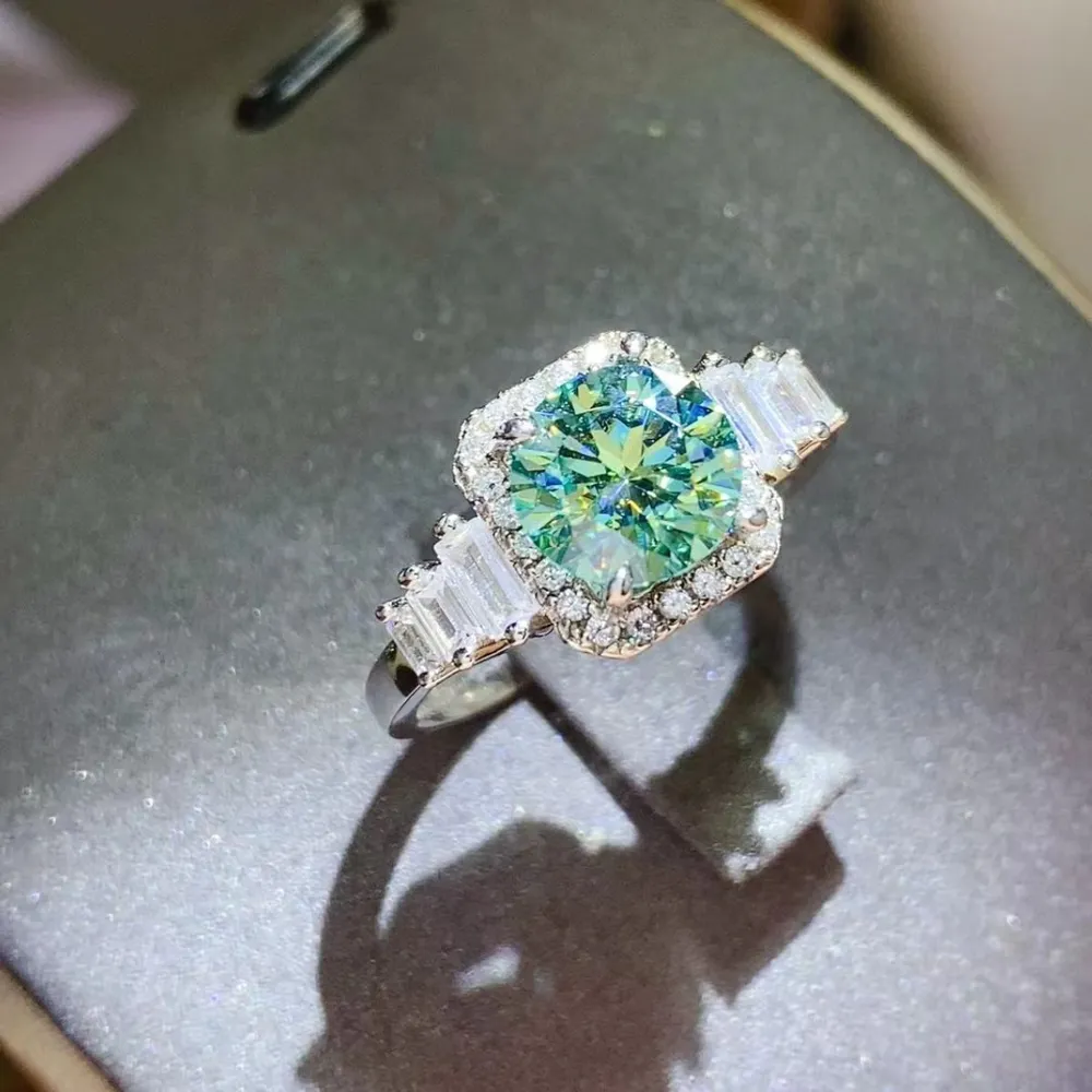 3 Carat Moissanite 925 Sterling Silver Ring, image 5