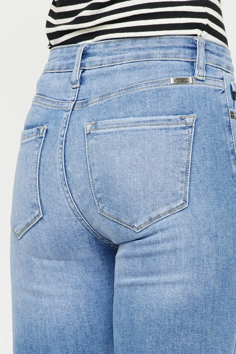 Distressed Cat's Whiskers Button Fly Jeans, image 3