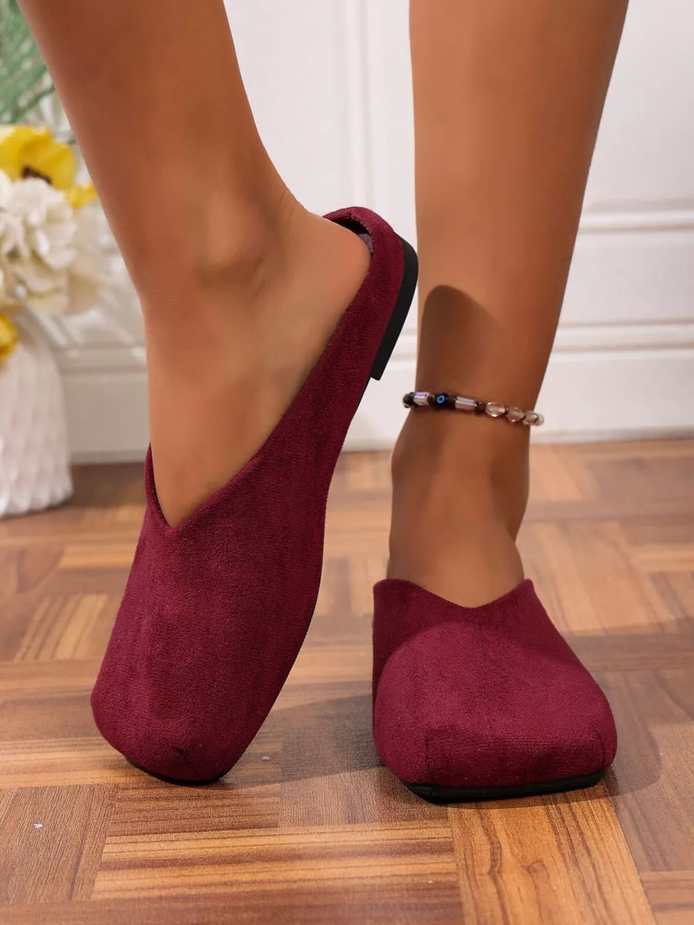 Square Toe Slip-Ons, image 4