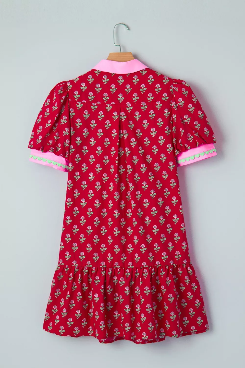 Floral Print Ruffle Hem Mini Dress, image 12