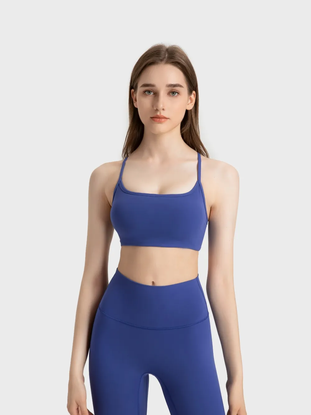 Crisscross Back Scoop Neck Active Cami with Detachable Chest Pads, image 15