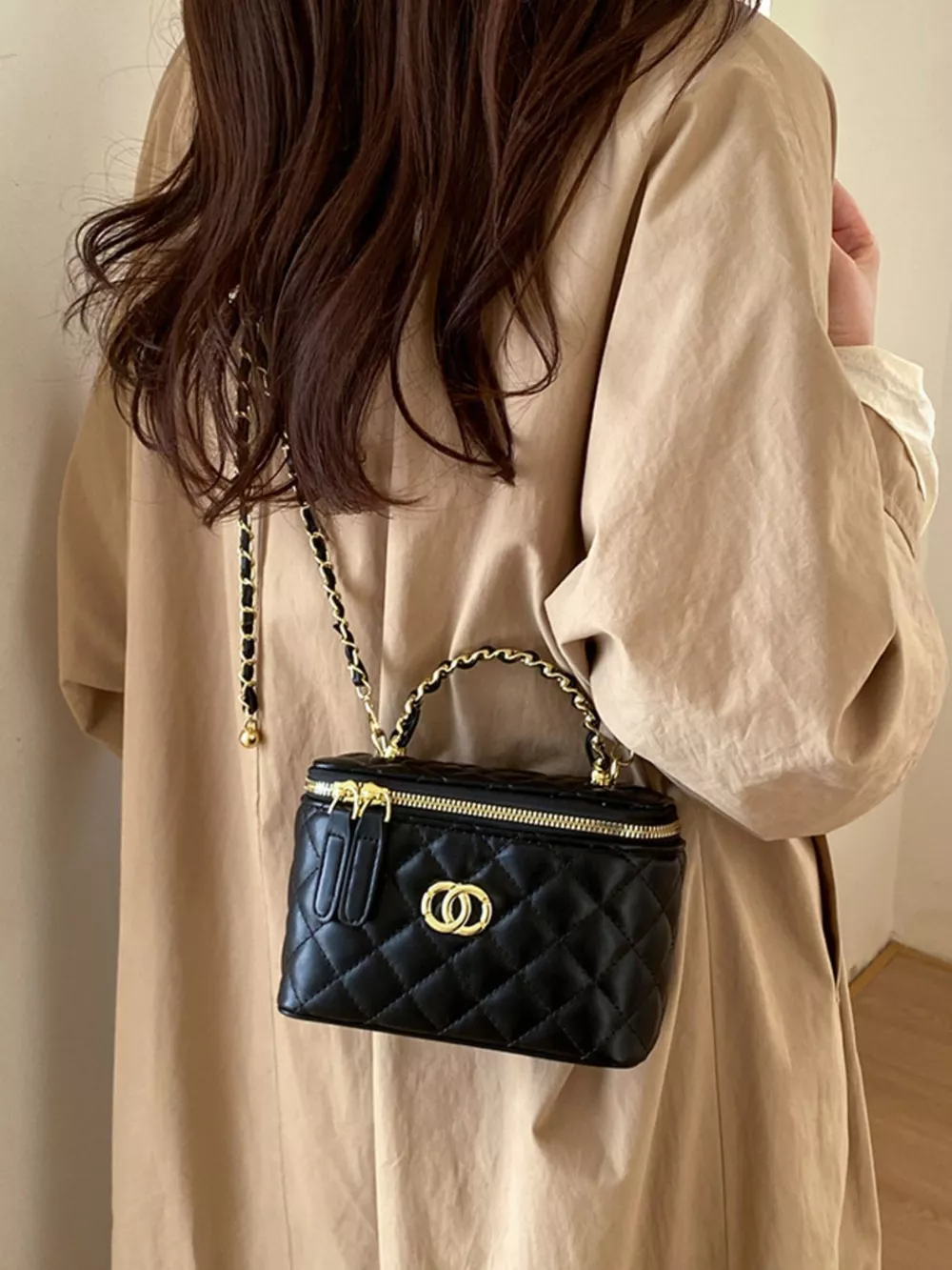 Quilted Leather Crossbody Bag, image 2