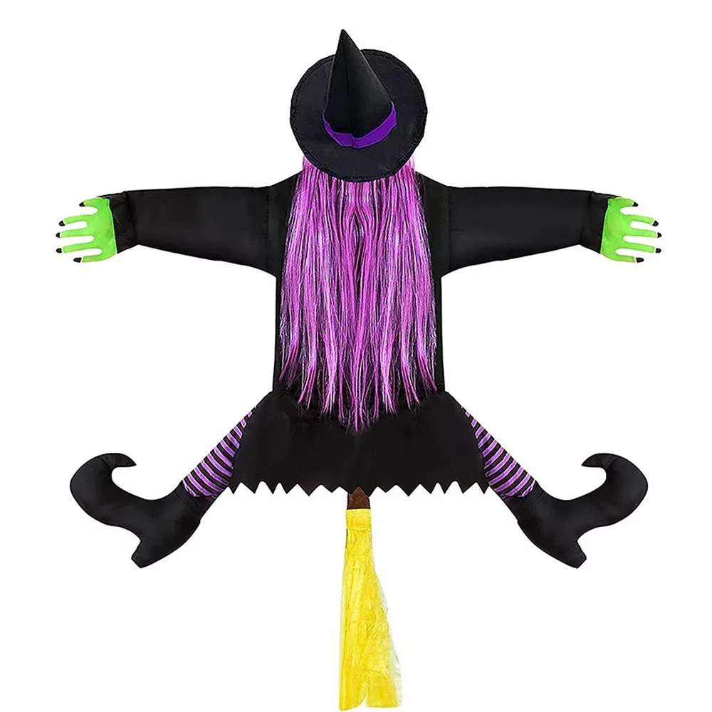 Crashing Witch Tree Hugger Halloween Decorative Ornament