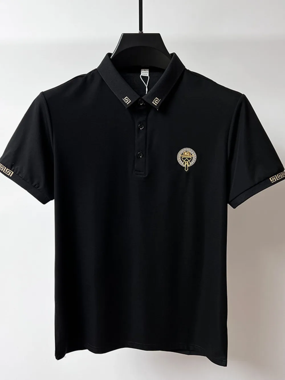 Men's Plus Size Button Detail Short Sleeve Polo