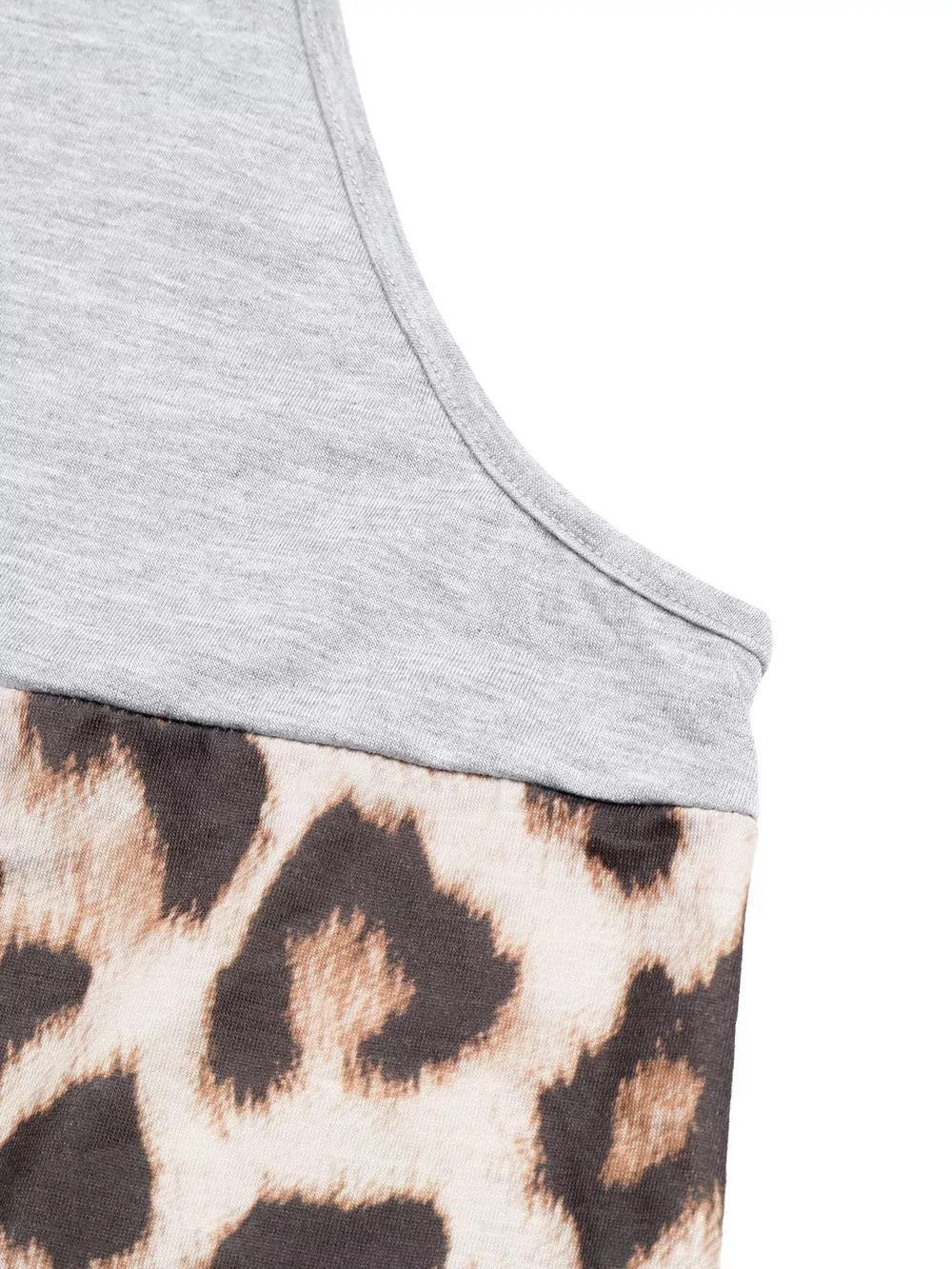 Leopard Print Color Block Tank, image 12