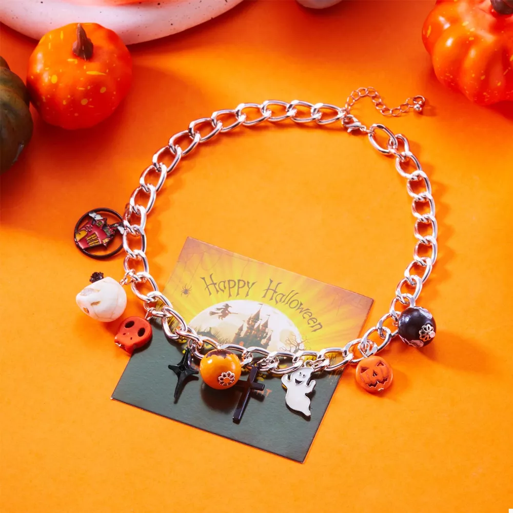 Halloween Charm Chain Necklace, image 4