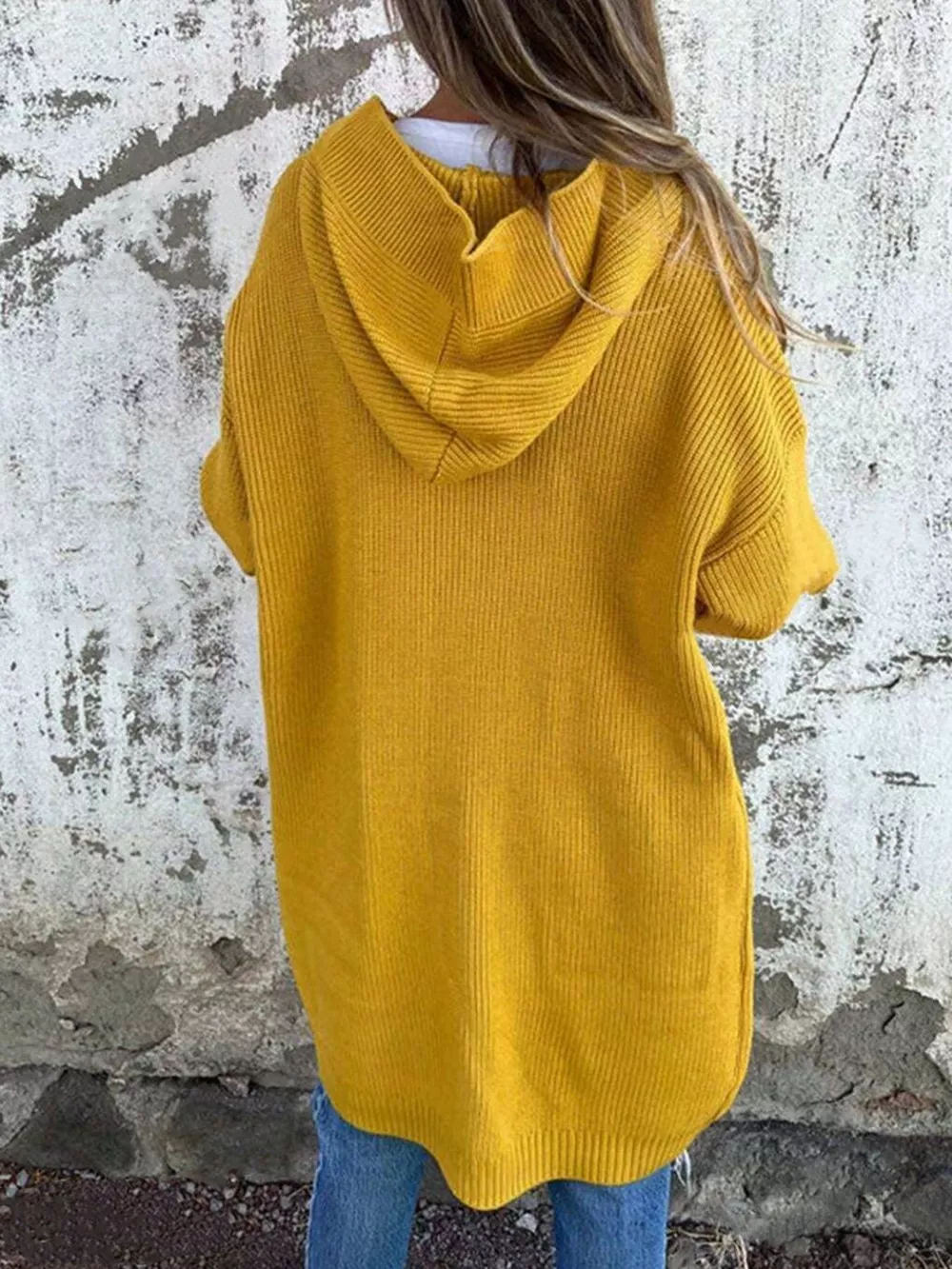 Full Size Button-Down Hooded Cardigan Plus Size, image 13