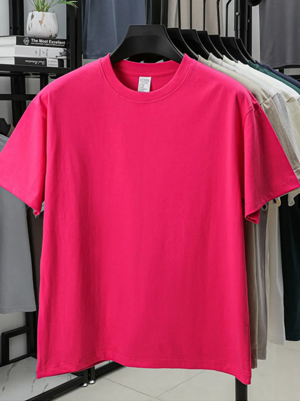 Men's Full Size Round Neck Short Sleeve T-Shirt Plus Size, image 5