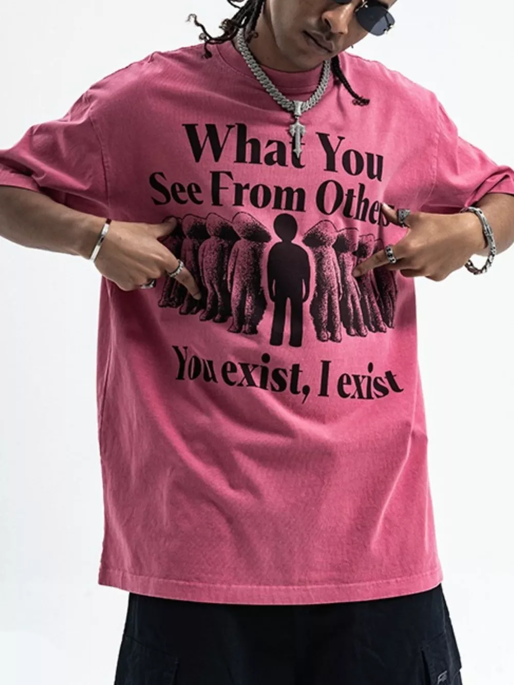 Men's Graphic Round Neck Half Sleeve T-Shirt, image 4