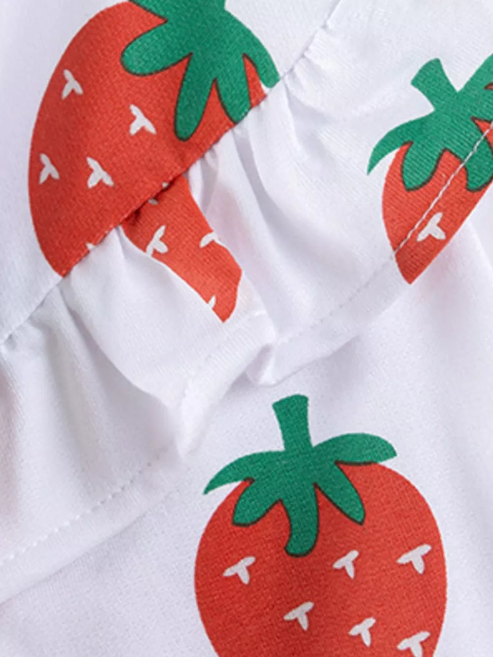Children's Strawberry Long Sleeve Sweatshirt and Leggings Set, image 5