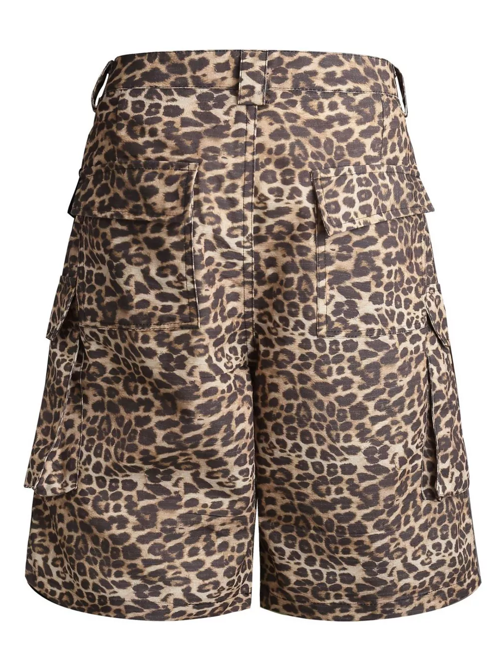 Men's Leopard Print Cargo Capris, image 2