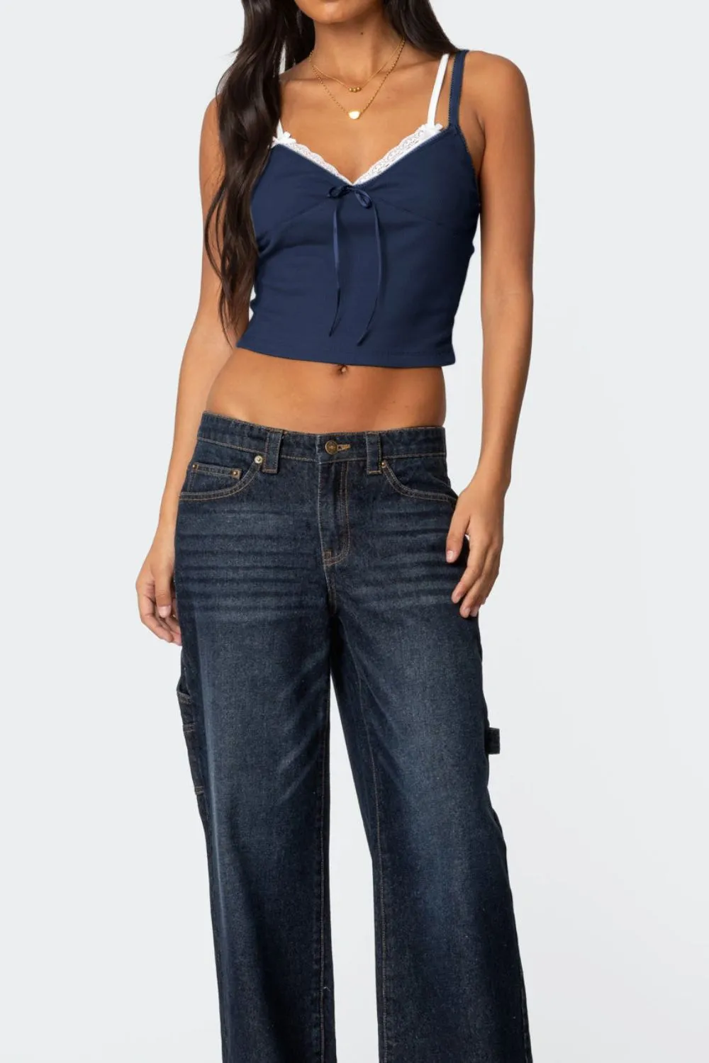 Lace Detail V-Neck Cami, image 13