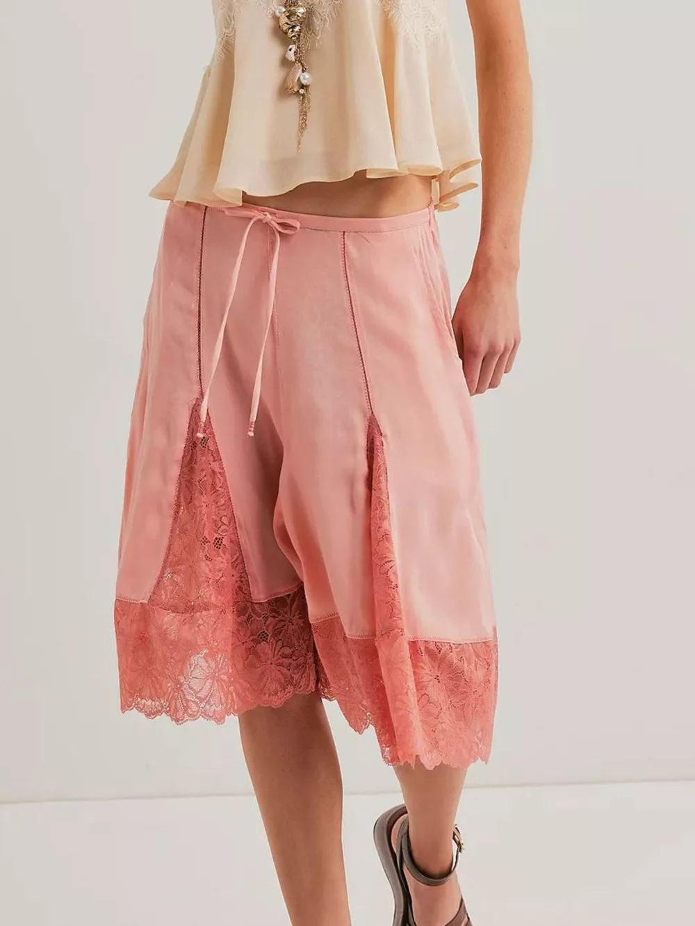 Lace Trimmed Shorts, image 3