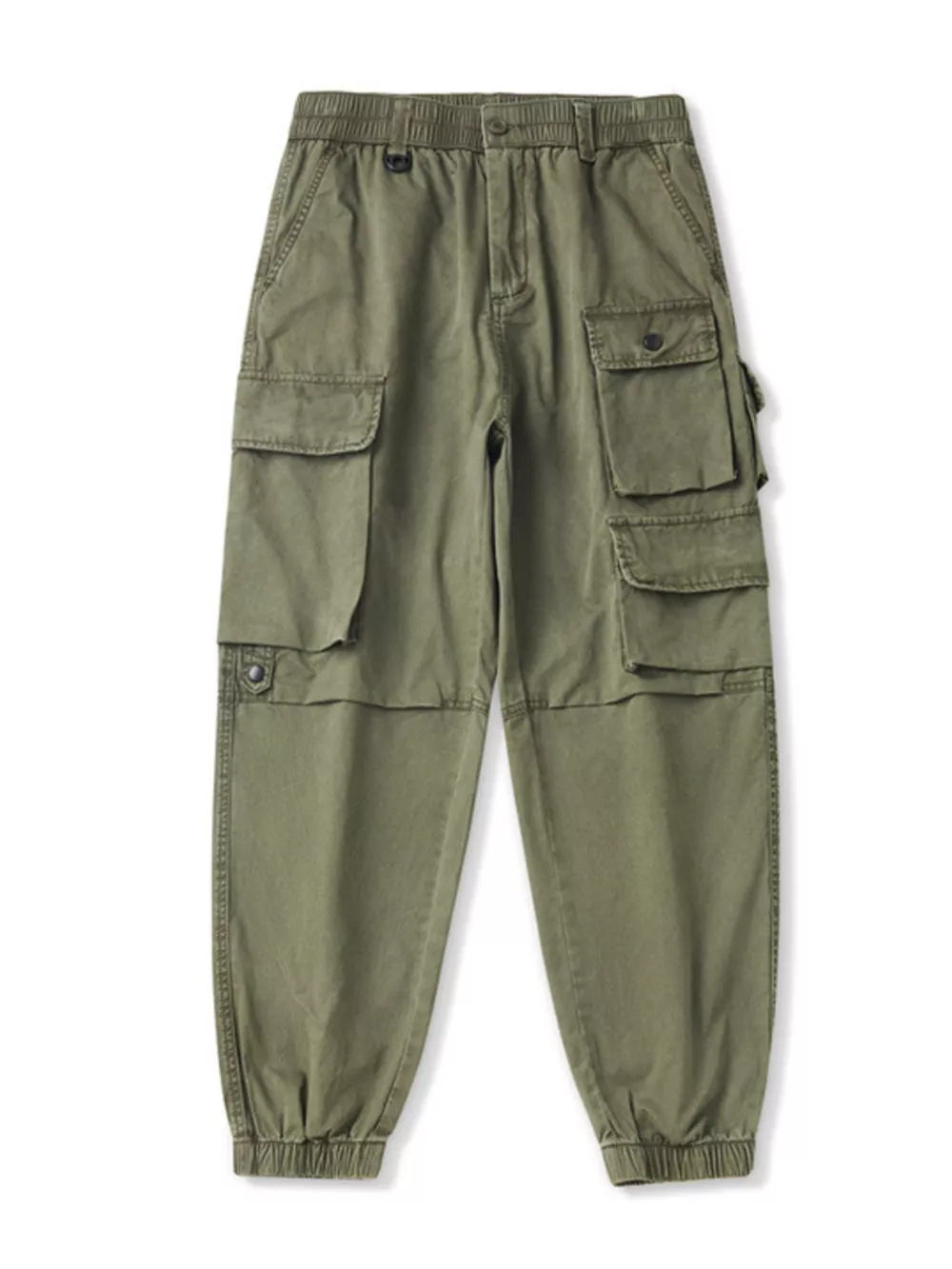 Men's Plus Size Relaxed Fit Multi-Pocket Cargo Pants, image 9