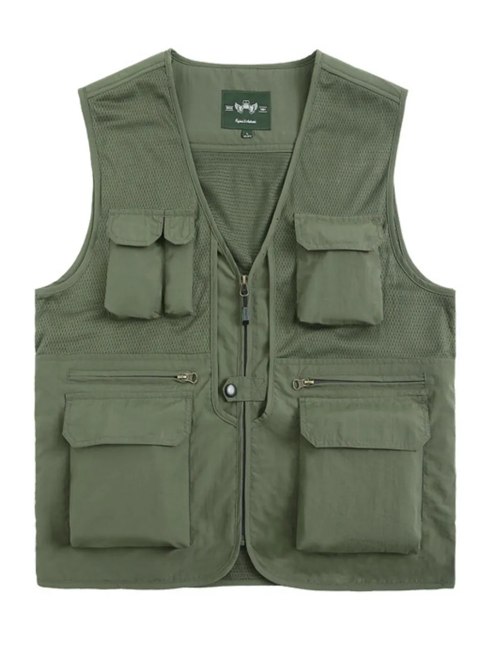 Men's Plus Size Zip Up Vest, image 2