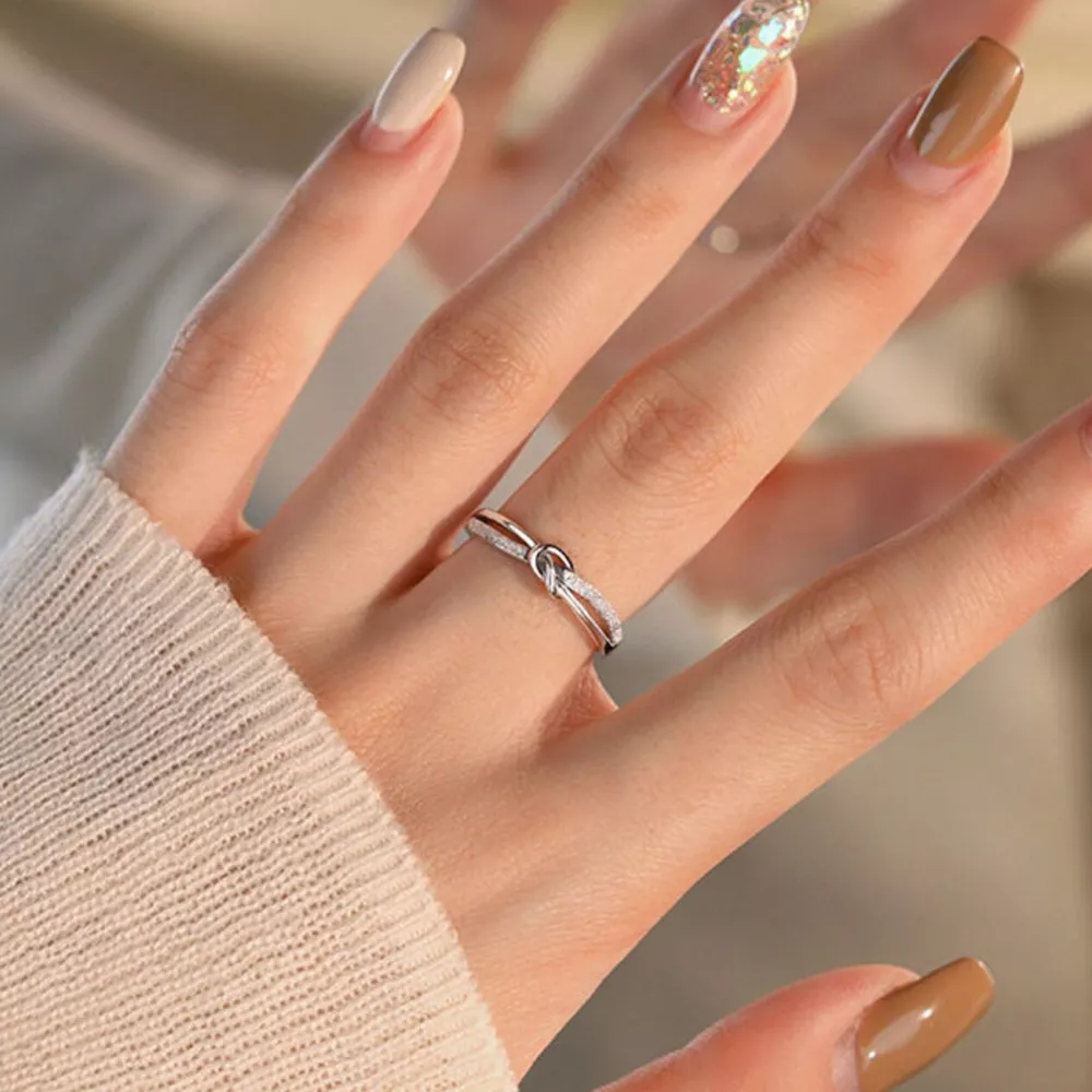 925 Sterling Silver Knot Ring, image 3