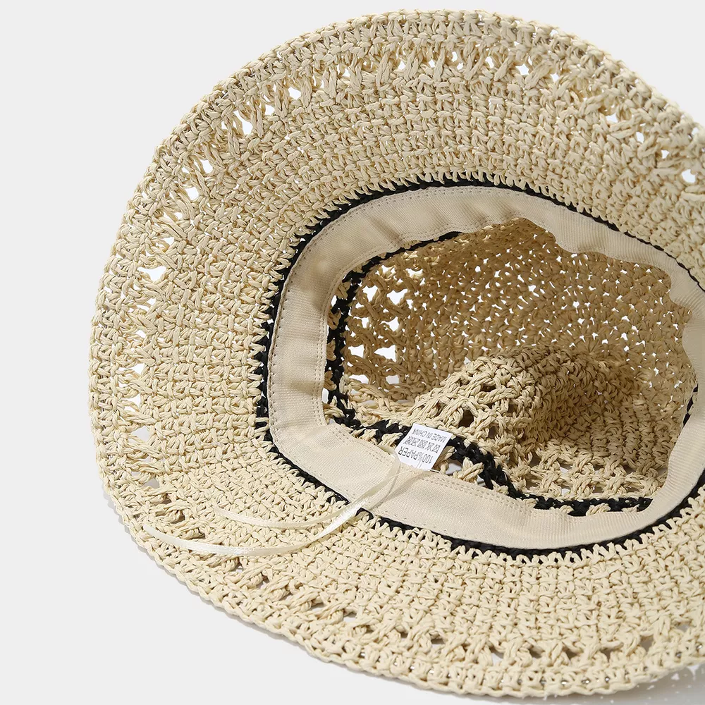 Straw Woven Bucket Hat, image 4