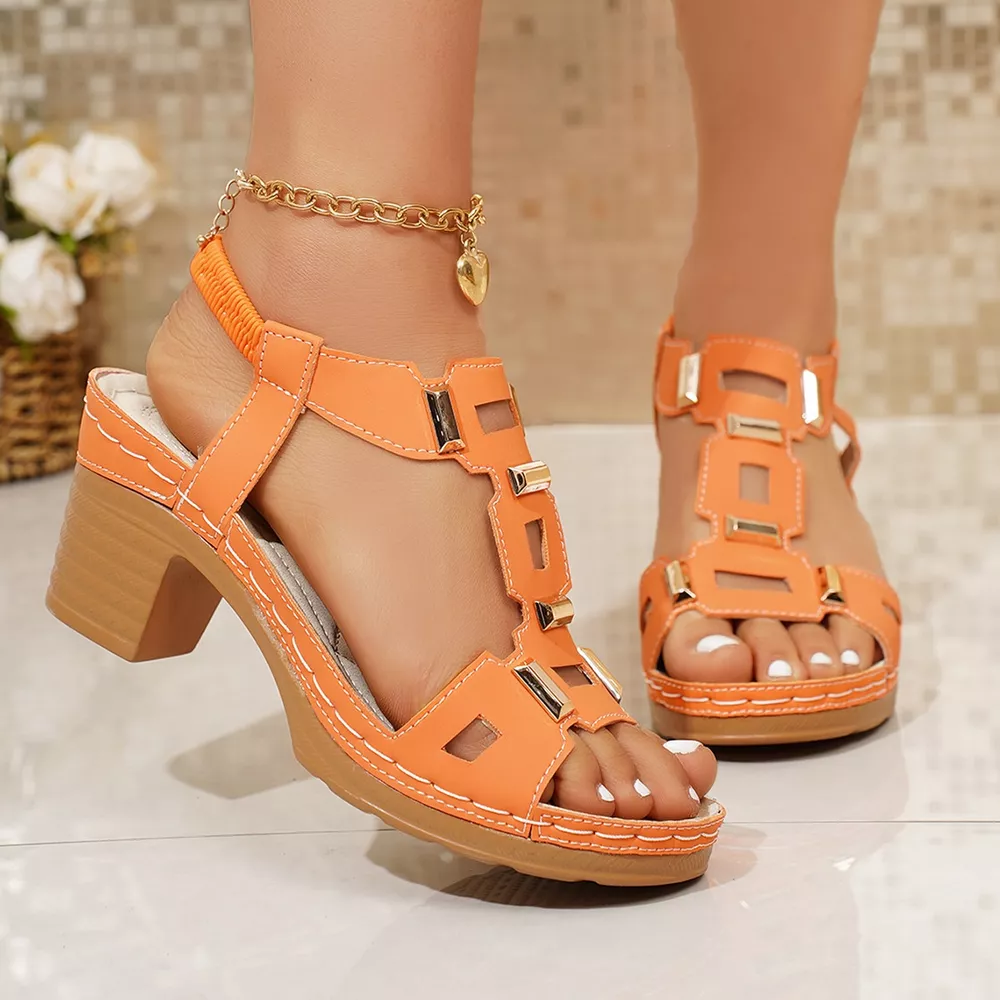 Open Toe Block Heels Sandals, image 10