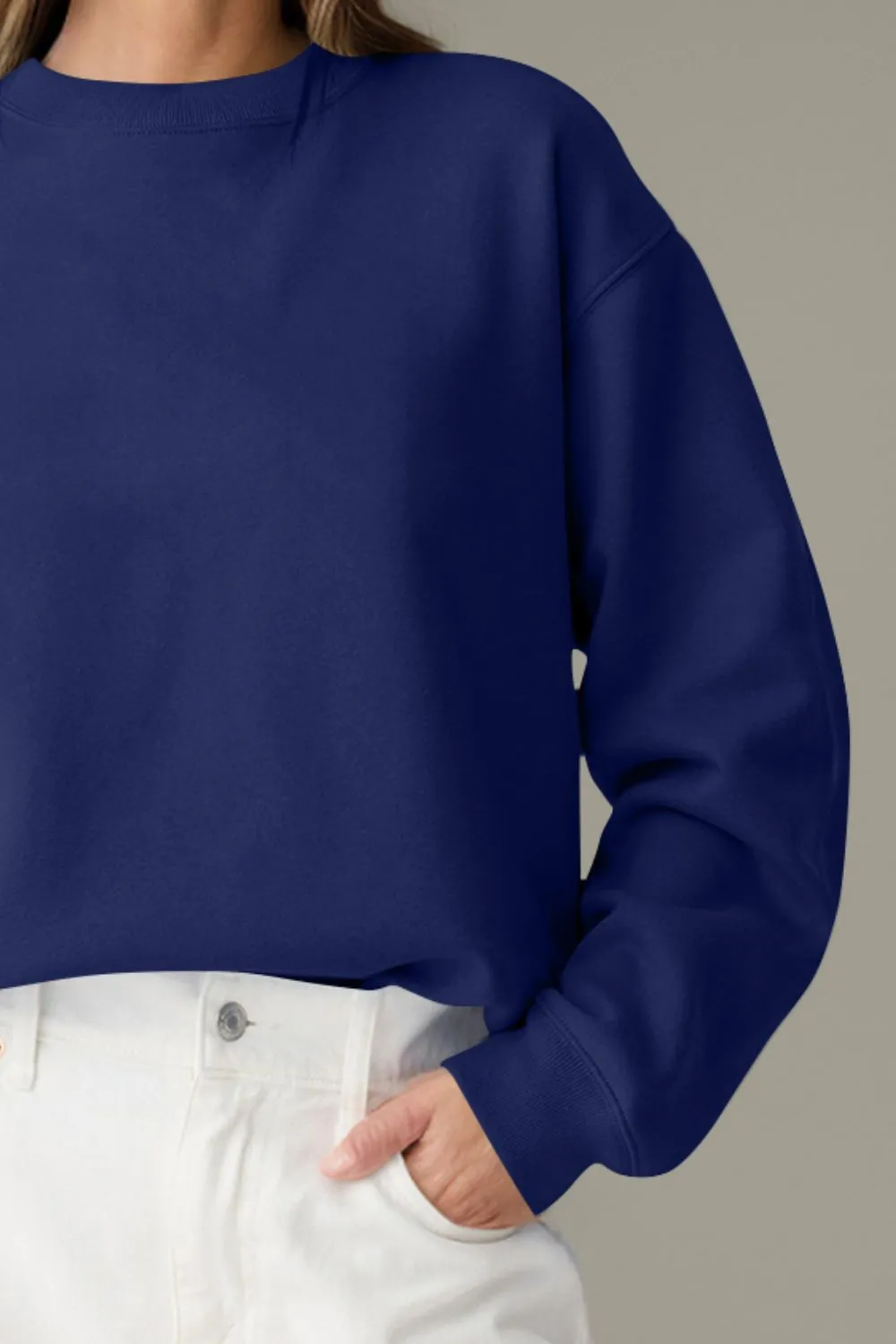 Round Neck Long Sleeve Sweatshirt, image 10