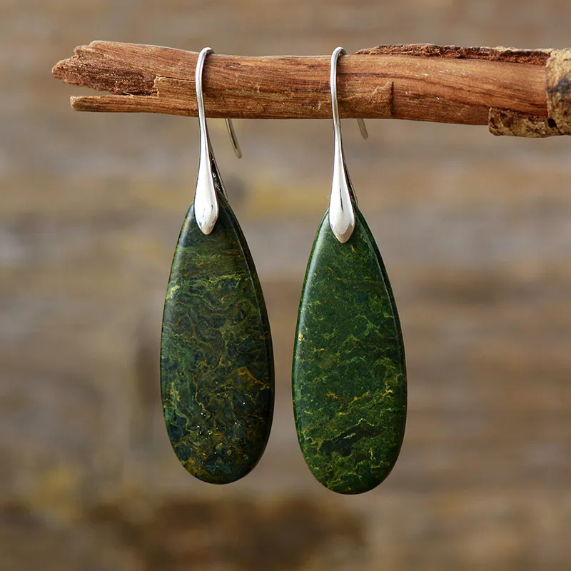 Natural Stone Waterdrop Shape Earrings, image 6