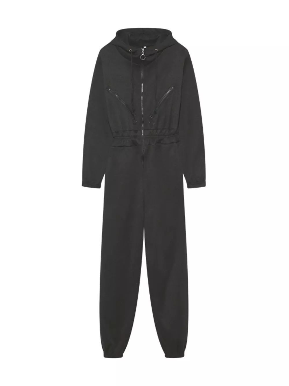 Hooded Zip-Up Long Sleeve Jumpsuit, image 7