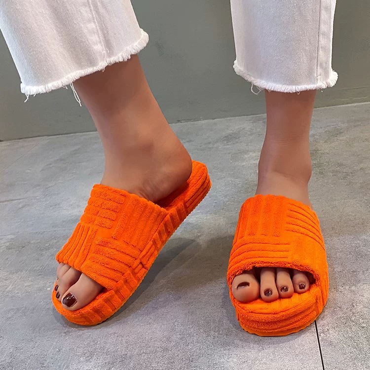 Open-Toe Platform Slippers, image 10